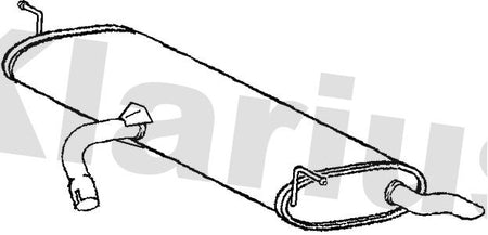 Klarius VW613J Rear Muffler - 1