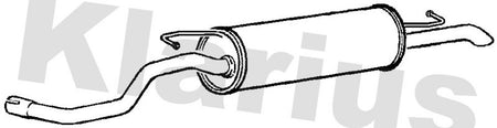 Klarius VW627M Rear Muffler - 1