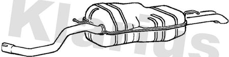 Klarius VW628L Rear Muffler - 1