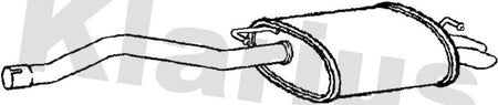 Klarius VW643P Rear Muffler - 1