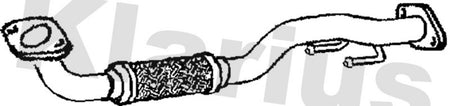 Klarius VW667E Exhaust Pipe - 1