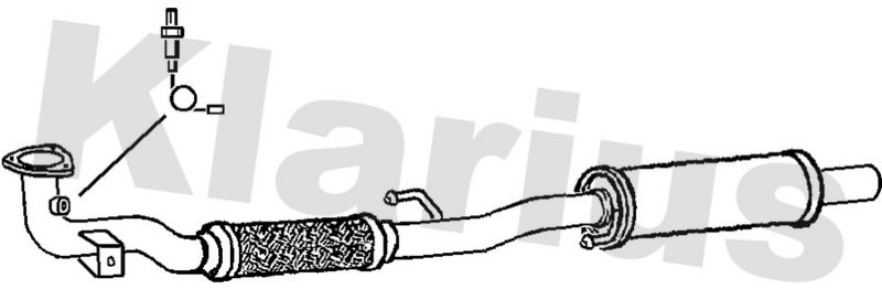 Klarius VW698J Centre Muffler - 1