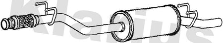 Klarius VW850K Centre Muffler - 1