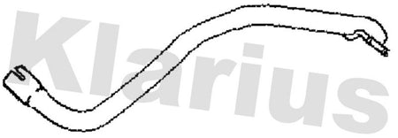 Klarius VW877W Exhaust Pipe - 1