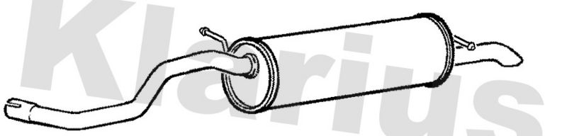 Klarius VW890C Rear Muffler - 1