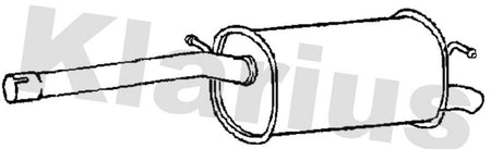 Klarius VW893X Rear Muffler - 1