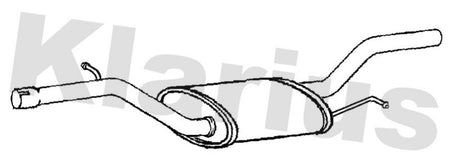 Klarius VW898P Centre Muffler - 1
