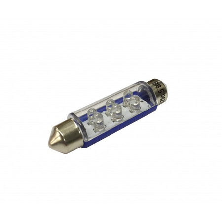 LED Bulb - 12V SV8.5 6-LED -  Blue
