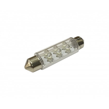 LED Bulb - 12V SV8.5 6-LED - White