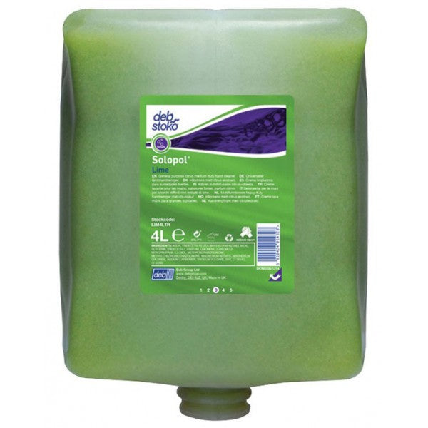 Deb Solopol Lime Hand Cleanser - 4 Litre