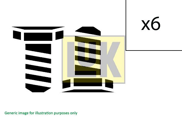 LUK 411023310 Screw Set, flywheel - 1
