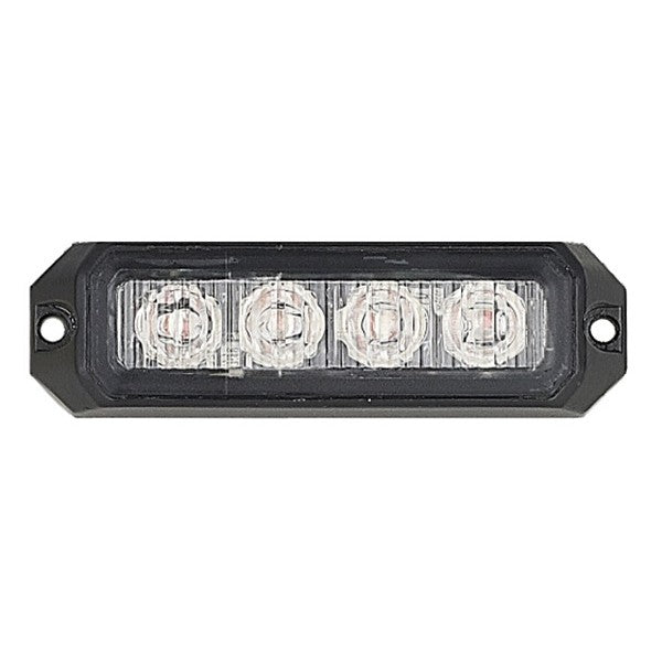 Amber LED Strobe Lamp - 4 x 3W - 12/24V