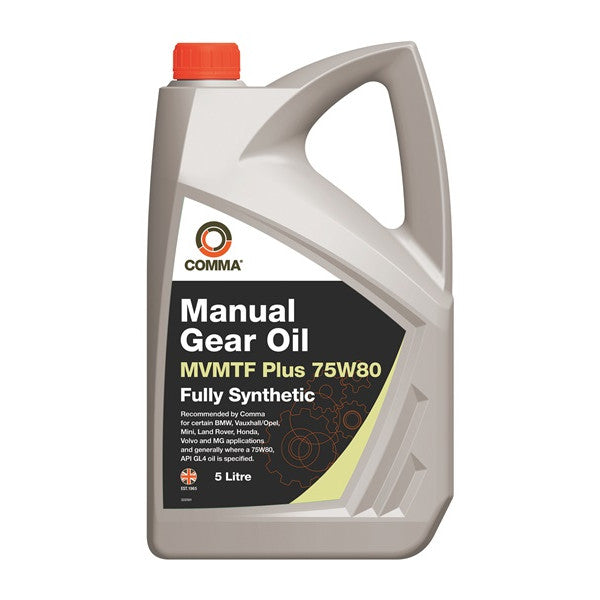 Comma Mvmtf Plus Transmission Fluid 75W80 - 5 Litre