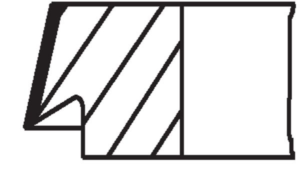 Mahle 013RS001090N0 Piston Ring Kit - 2