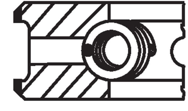 Mahle 013RS001090N0 Piston Ring Kit - 3