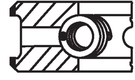 Mahle 013RS001090N0 Piston Ring Kit - 3