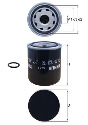 Mahle AL12 Air Dryer Cartridge, compressed-air system - 1