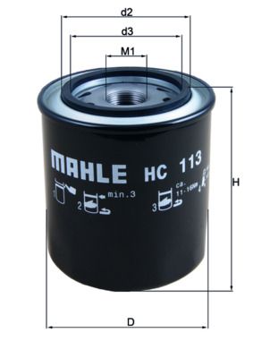 Mahle HC113 Hydraulic Filter, automatic transmission - 1