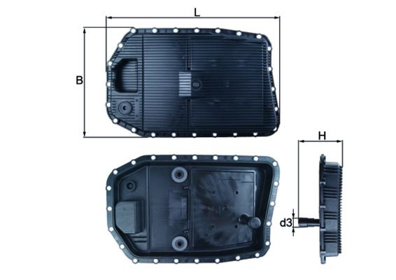 Mahle HX154 Oil Sump, automatic transmission - 1