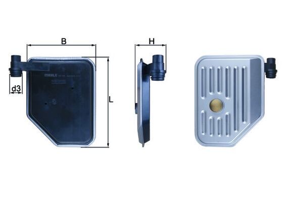 Mahle HX156 Hydraulic Filter, automatic transmission - 1