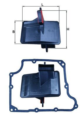 Mahle HX166D Hydraulic Filter, automatic transmission - 1