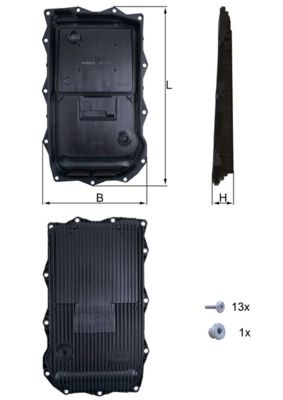 Mahle HX184KIT Oil Sump, automatic transmission - 2