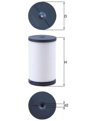 Mahle HX191 Hydraulic Filter, automatic transmission - 1