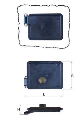 Mahle HX254D Hydraulic Filter, automatic transmission - 1