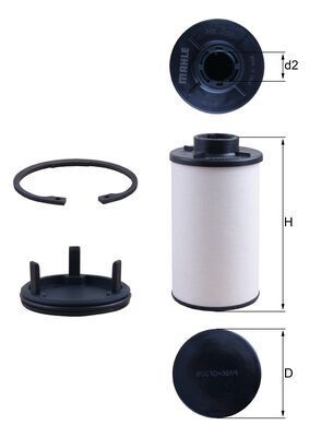 Mahle HX286KIT Hydraulic Filter, automatic transmission - 1