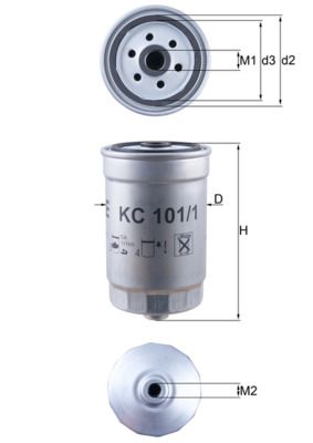 Mahle KC101/1 Fuel Filter - 1