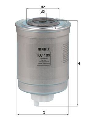 Mahle KC109 Fuel Filter - 1