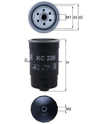 Mahle KC226 Fuel Filter - 1