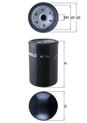 Mahle KC24 Fuel Filter - 1