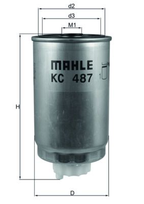 Mahle KC487 Fuel Filter - 1