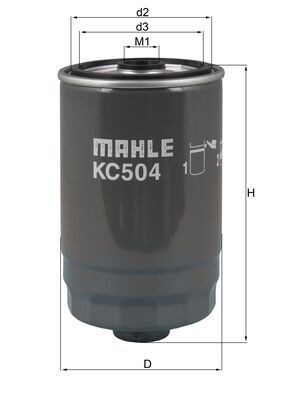 Mahle KC504 Fuel Filter - 1