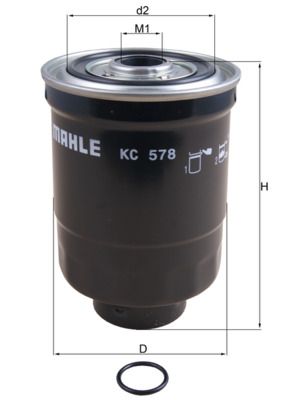 Mahle KC578D Fuel Filter - 1