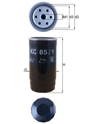Mahle KC85/1 Fuel Filter - 1