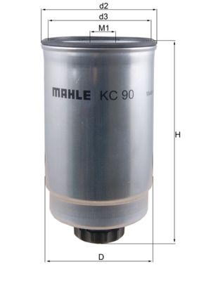 Mahle KC90 Fuel Filter - 1