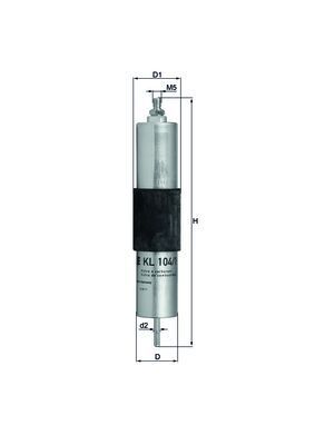 Mahle KL104/1 Fuel Filter - 1