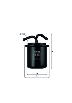 Mahle KL134 Fuel Filter - 1