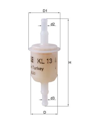 Mahle KL13 Fuel Filter - 1