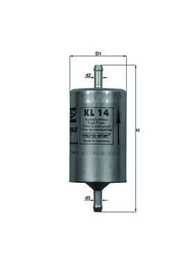 Mahle KL14 Fuel Filter - 1