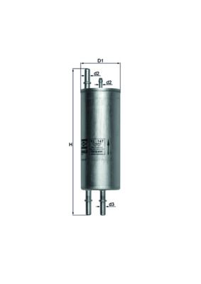 Mahle KL167 Fuel Filter - 1