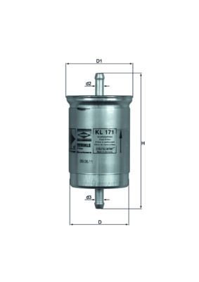 Mahle KL171 Fuel Filter - 1