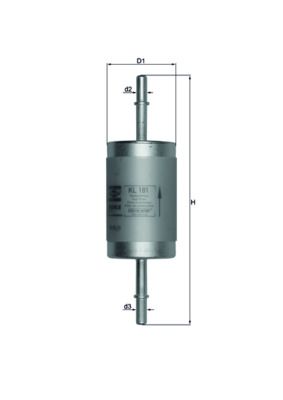 Mahle KL181 Fuel Filter - 1