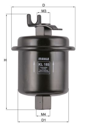 Mahle KL185 Fuel Filter - 1