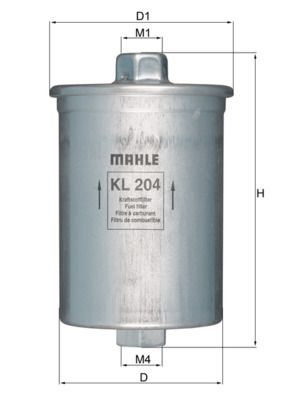 Mahle KL204 Fuel Filter - 1