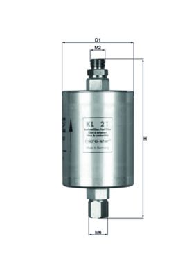 Mahle KL21 Fuel Filter - 1
