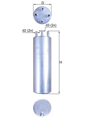 Mahle KL229/11 Fuel Filter - 1