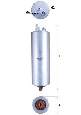 Mahle KL229/12 Fuel Filter - 1
